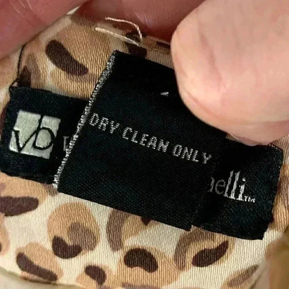 Valerie Bertinelli womens skirt size 10 tan cheetah print pencil - Picture 9 of 10